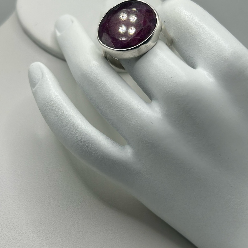 Silver Ruby Ring - image 4